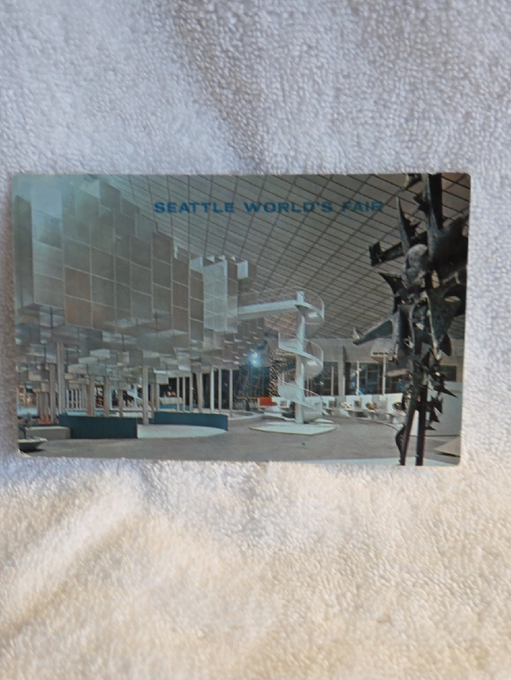 Seattle World's Fair Decorative Coffee Table Book - Blue/White Cover